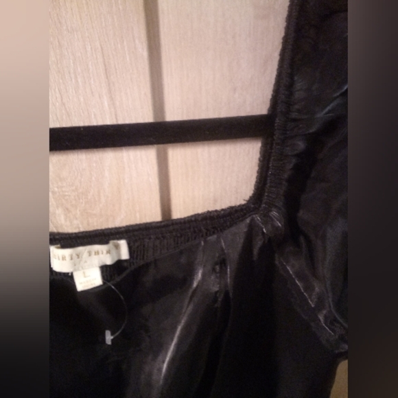 Dark Romance Fairycore Black Puffy Baby Doll Short Sleeve Tea Dress LARGE - Picture 8 of 12